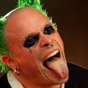 Keith Flint of The Prodigy on stage July 1996